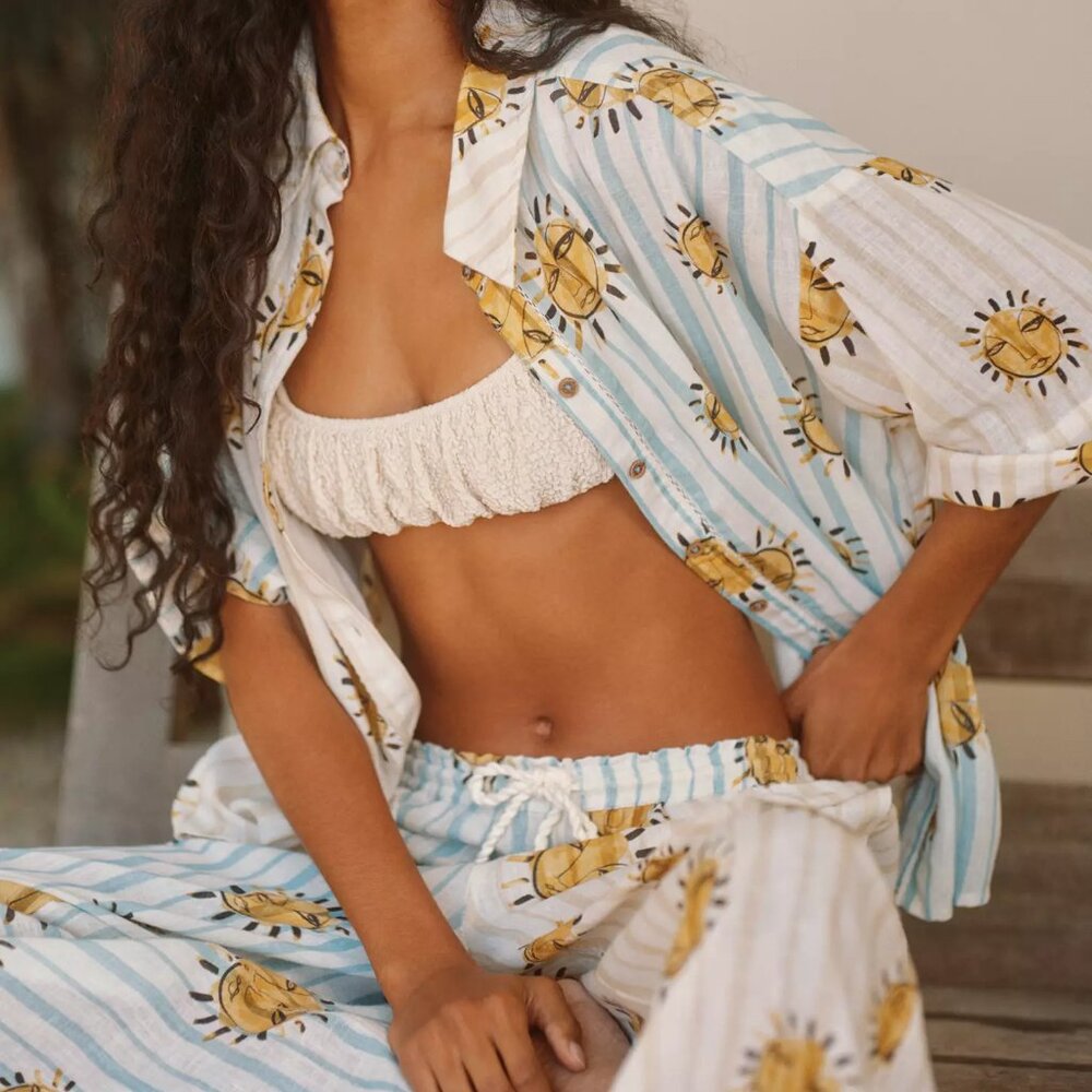 LouLou Avenue x Anthropologie Buttondown Top